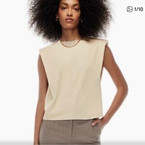 Babaton Cream Muscle Tee